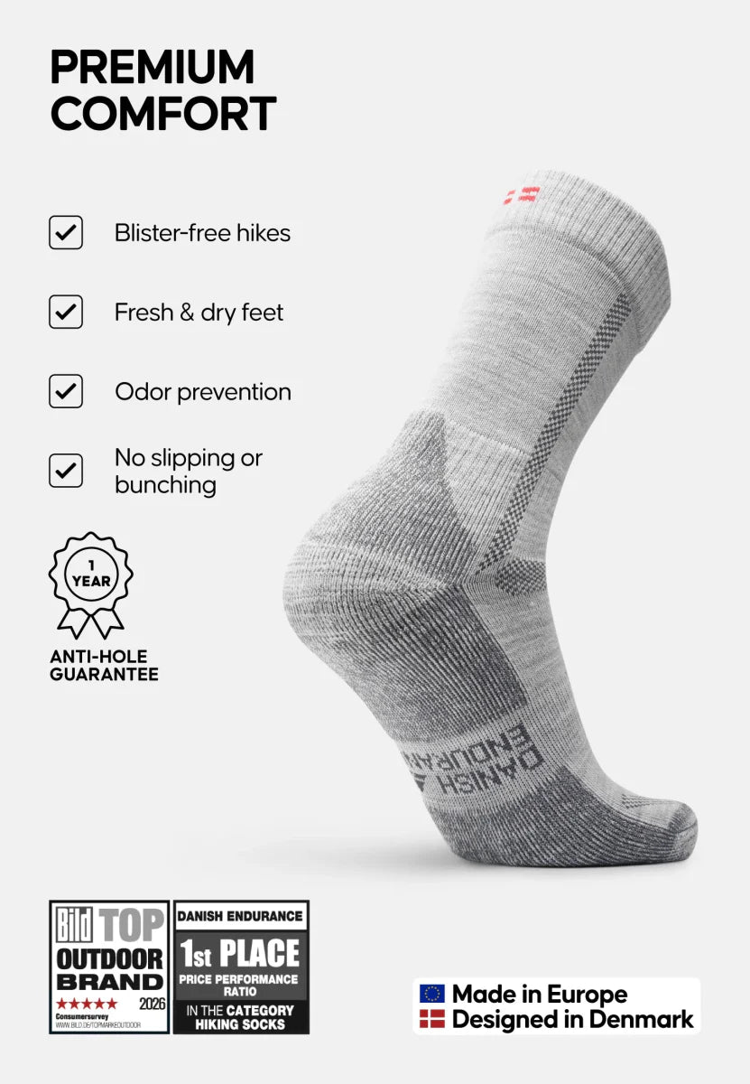 Humktnn | Merino Wool Hiking Socks – Moisture Control and Trail Comfort