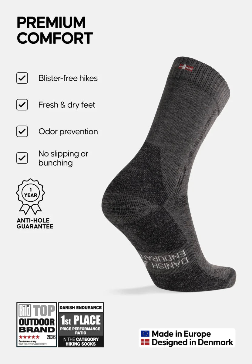 Humktnn | Merino Wool Hiking Socks – Moisture Control and Trail Comfort