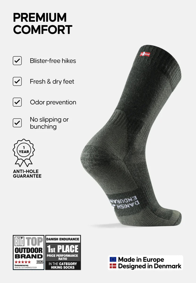 Humktnn | Merino Wool Hiking Socks – Moisture Control and Trail Comfort