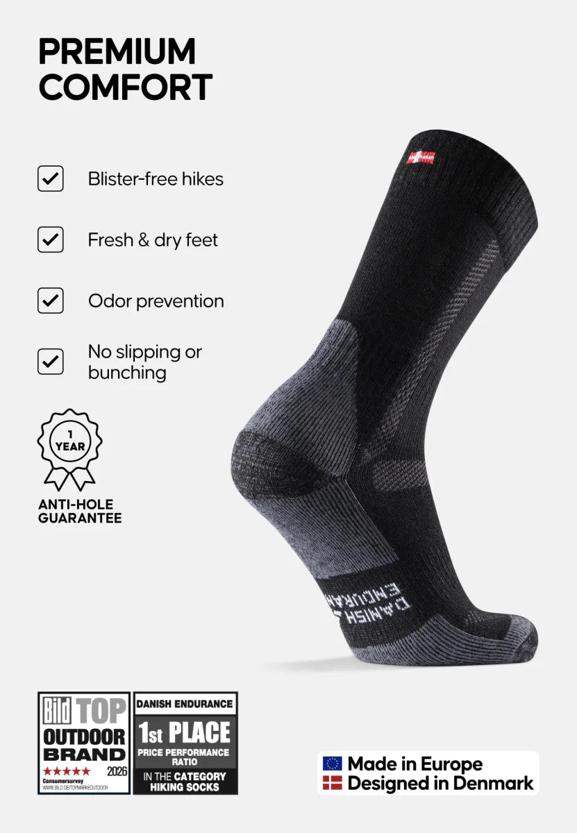 Humktnn | Merino Wool Hiking Socks – Moisture Control and Trail Comfort
