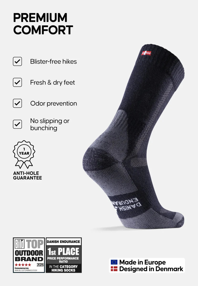 Humktnn | Merino Wool Hiking Socks – Moisture Control and Trail Comfort