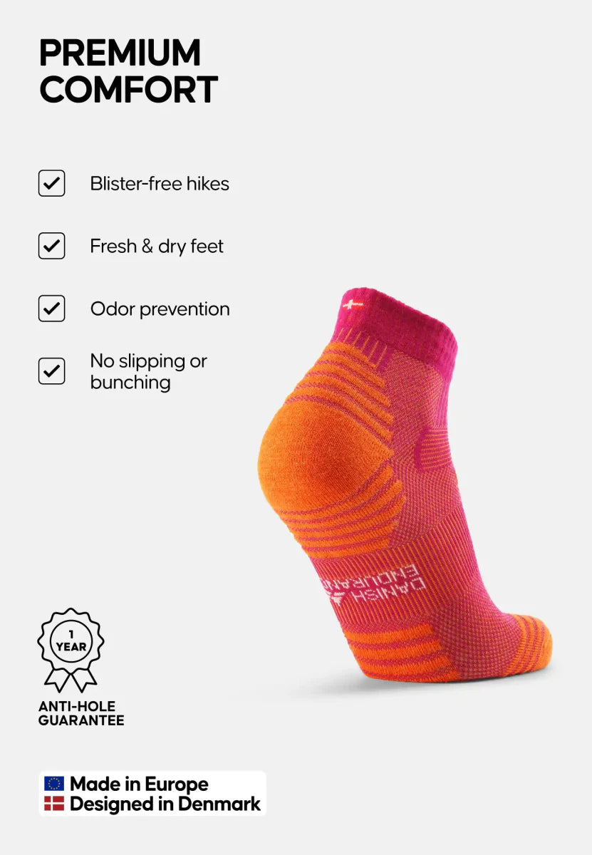 Humktnn | Low-Cut Merino Wool Hiking Socks for Mild Weather Adventures