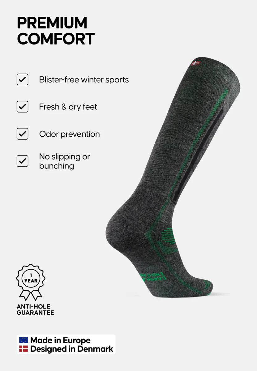 Humktnn | Merino Wool Ski Socks – Warmth and Support for Snow Sports