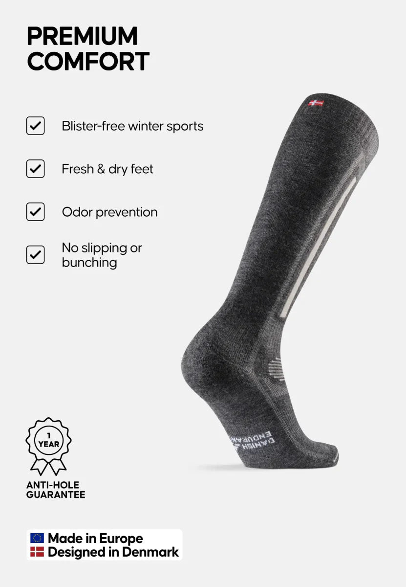 Humktnn | Merino Wool Ski Socks – Warmth and Support for Snow Sports