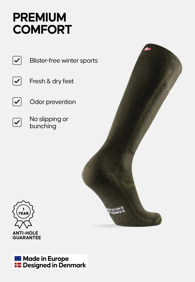 Humktnn | Merino Wool Ski Socks – Warmth and Support for Snow Sports