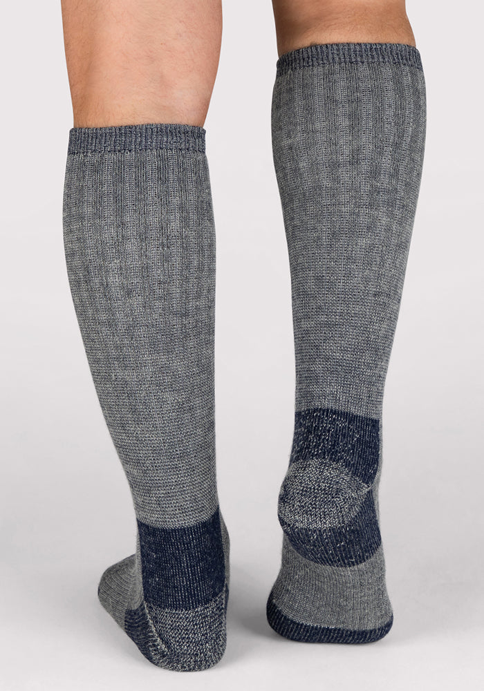 Humktnn | Men’s Heavyweight Merino Wool Over-The-Calf Socks for Extreme Cold, Full Cushion