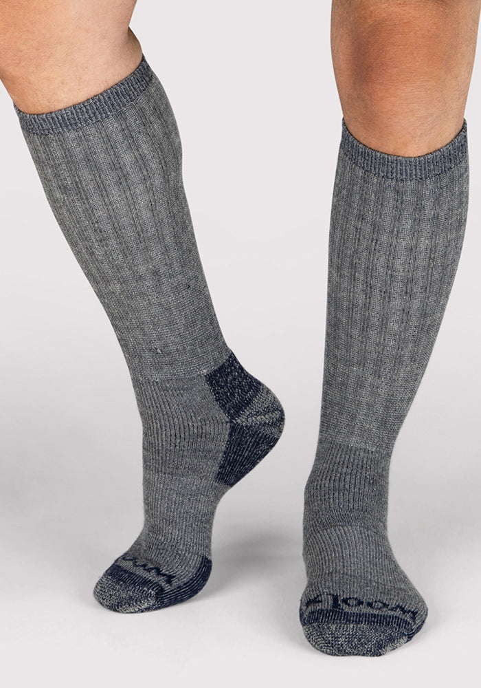Humktnn | Men’s Heavyweight Merino Wool Over-The-Calf Socks for Extreme Cold, Full Cushion