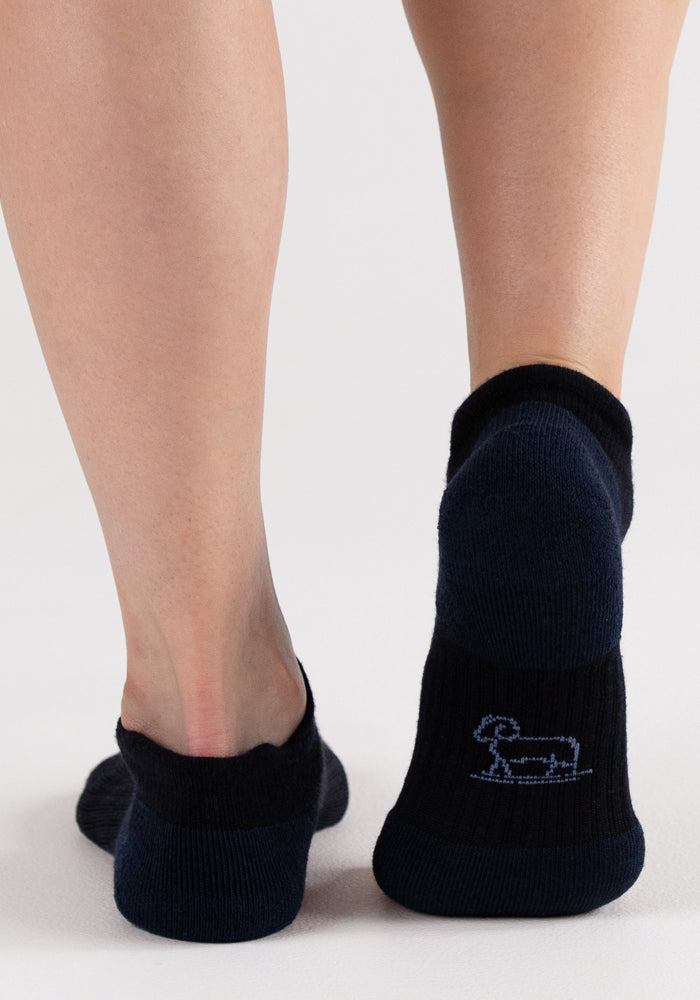 Humktnn | Women’s Cushioned Merino Wool No Show Socks for Everyday Wear