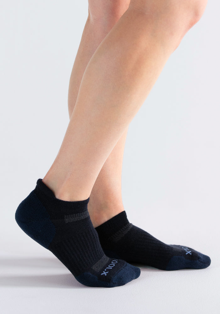 Humktnn | Women’s Cushioned Merino Wool No Show Socks for Everyday Wear