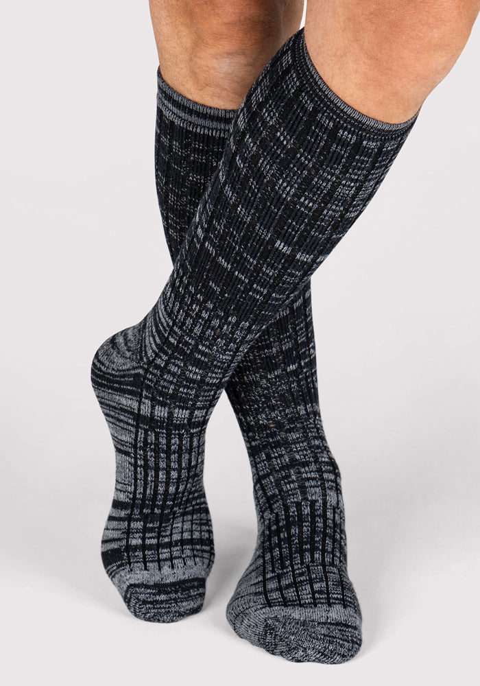 Humktnn| Men’s Mid Calf Merino Wool Hiking Socks with Full Cushion