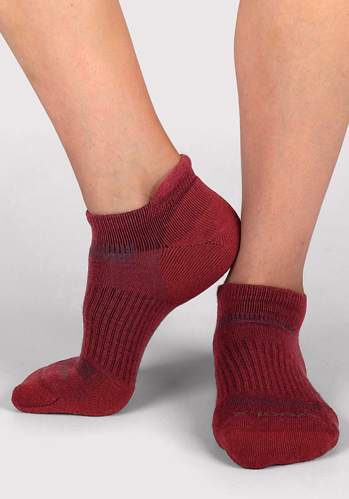 Humktnn | Women’s Merino Wool No Show Socks with Cushioning and Stay-Put Fit