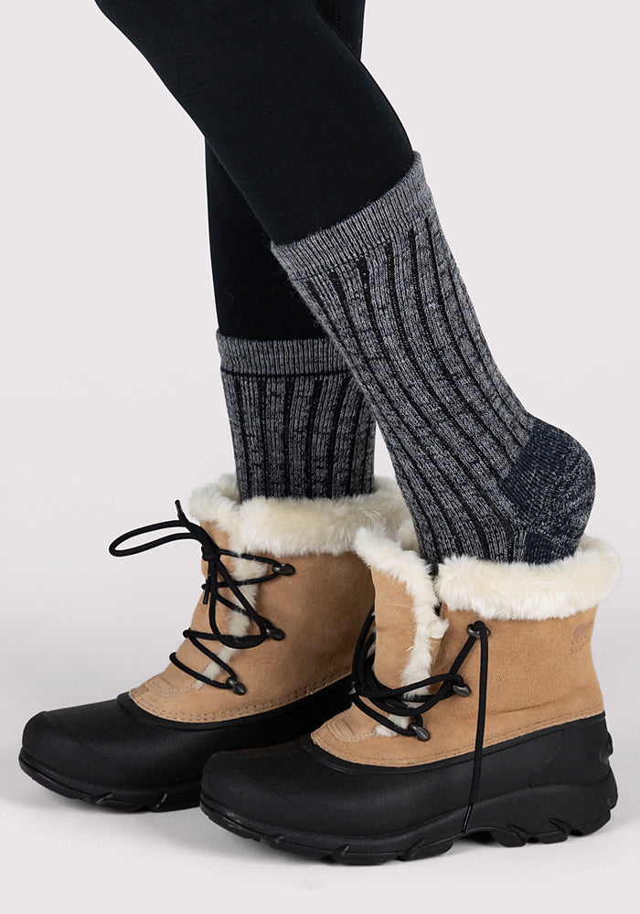 Humktnn | Women’s Merino Wool Silk Blend Crew Socks for Cozy Comfort