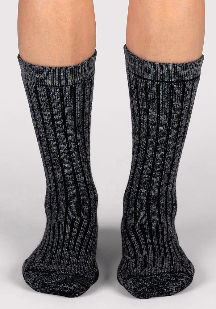 Humktnn | Women’s Merino Wool Silk Blend Crew Socks for Cozy Comfort