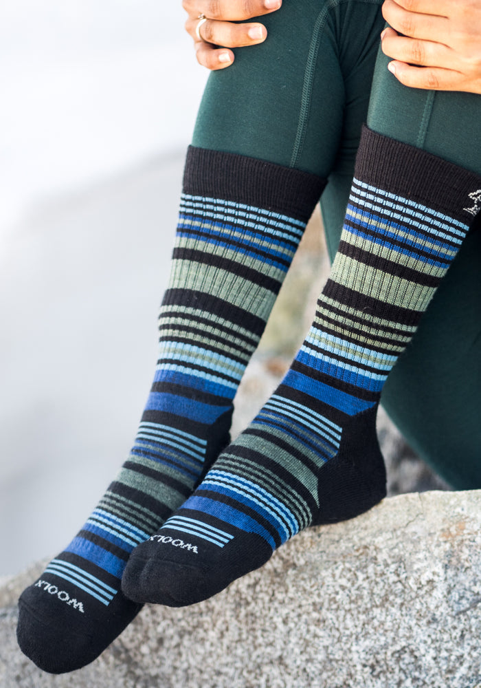 Humktnn| Women’s Cushioned Merino Wool Crew Socks for Everyday Comfort