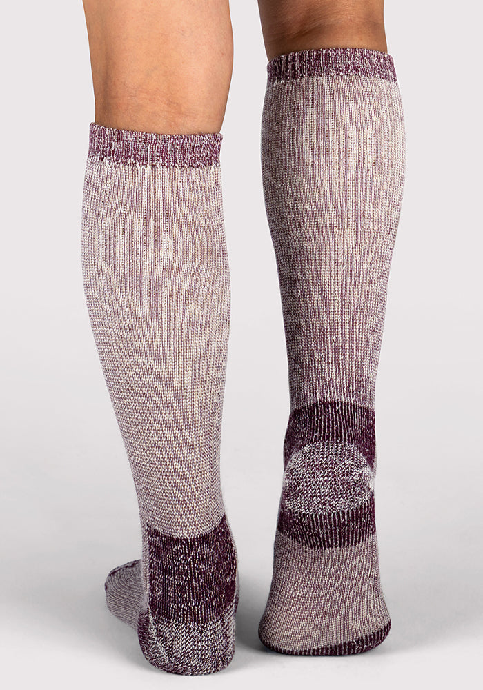 Humktnn | Women’s Heavyweight Merino Wool Over-the-Calf Socks for Extreme Cold