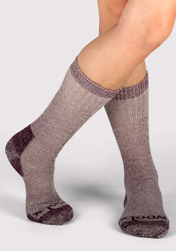 Humktnn | Women’s Heavyweight Merino Wool Crew Socks for Extreme Cold Weather