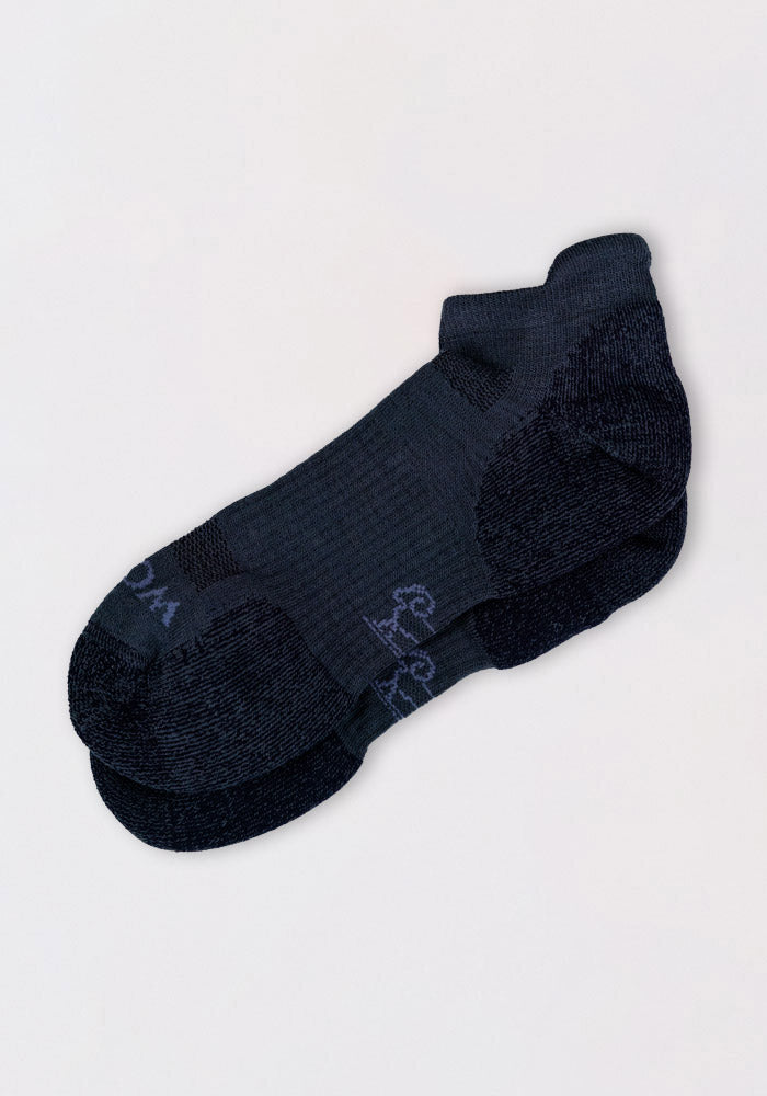 Humktnn | Men’s Lightweight Merino Wool No Show Ankle Socks with Targeted Cushioning