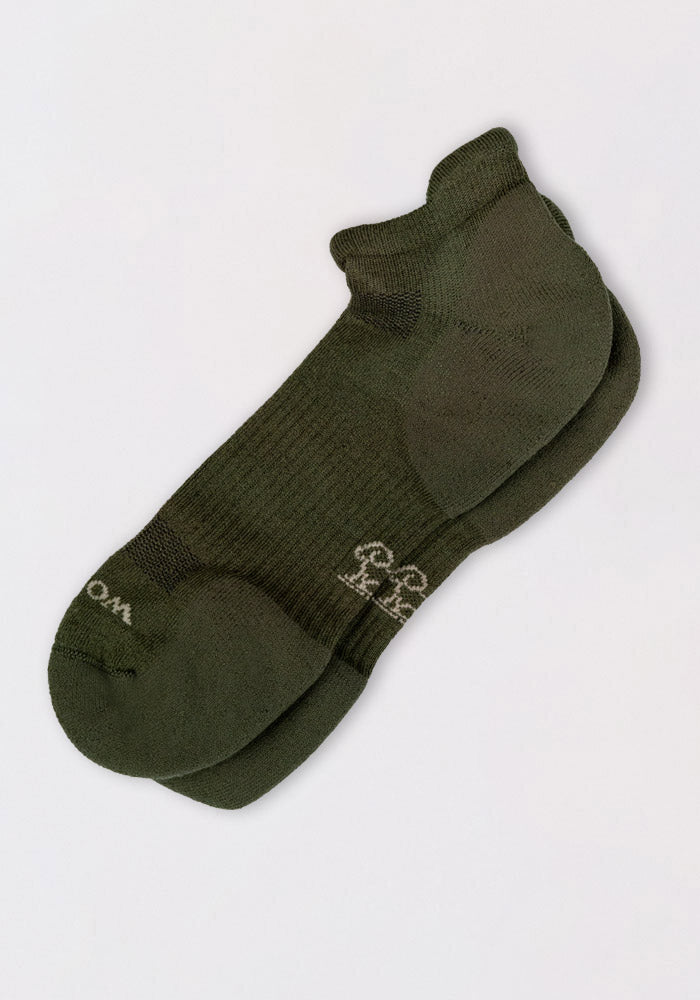 Humktnn | Men’s Merino Wool No Show Socks with Cushioning for Everyday Comfort