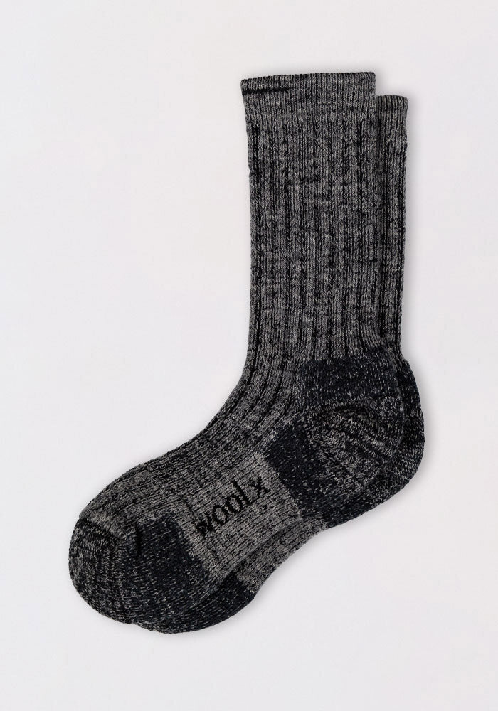 Humktnn | Men’s Merino Wool Silk Blend Crew Socks for Everyday Warmth