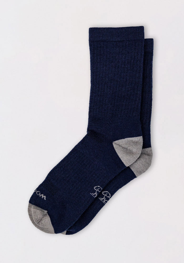Humktnn | Men’s Cushioned Merino Wool Crew Socks for Hiking, Work & Daily Wear