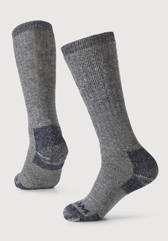 Humktnn | Men’s Heavyweight Merino Wool Over-The-Calf Socks for Extreme Cold, Full Cushion