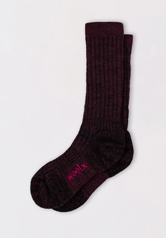 Humktnn | Women's Mid-Calf Merino Wool Socks for Warmth & Comfort